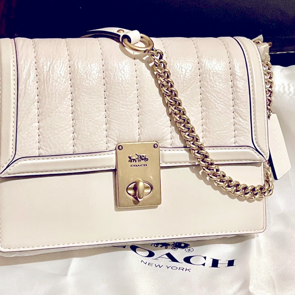 COACH HUTTON SHOULDER BAG 1941 w/ Quilting Accent - NWTs
